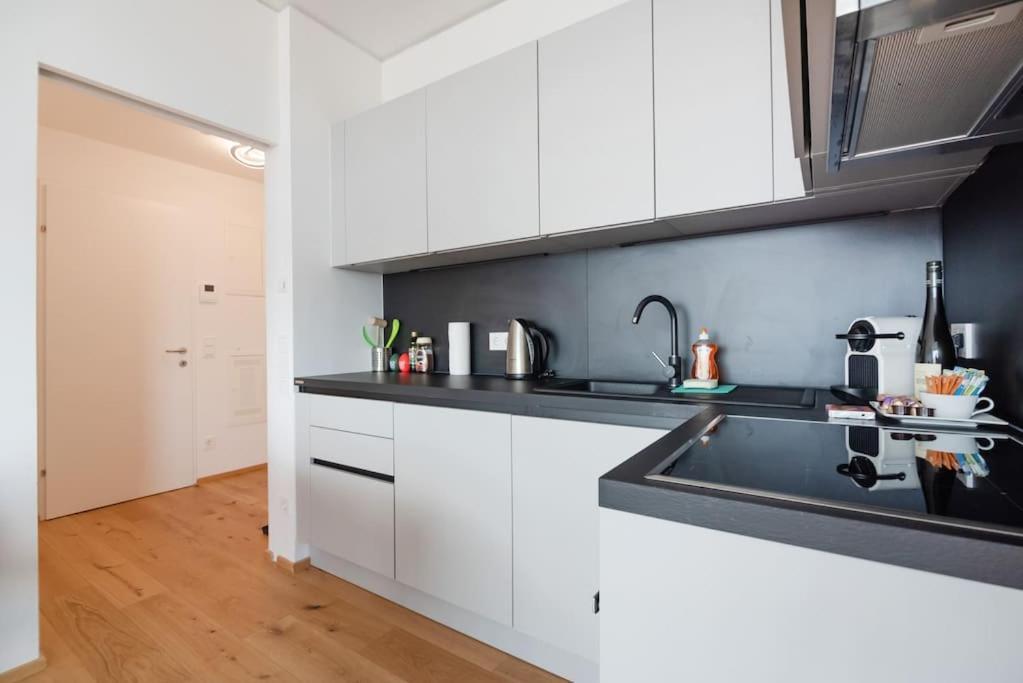 Apartamento Hoch Hinaus, Neu Und Stilvoll Mit Pool Am Dach Viena Exterior foto